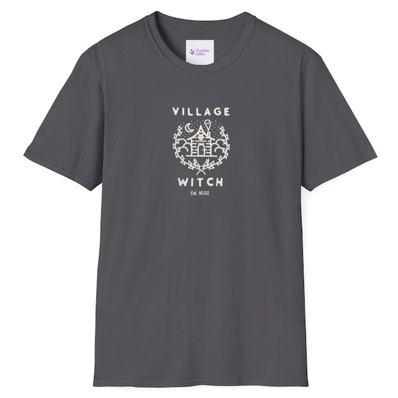 Village Witch Salem 1692 Halloween Unisex Softstyle T-Shirt Brand New - Picture 10 of 10